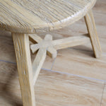 Dobbie Reclaimed Elm Wood Side Table - Natural 5-VINTAGE-end table Hauer Market