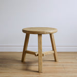 Dobbie Reclaimed Elm Wood Side Table - Natural 5-VINTAGE-end table Hauer Market