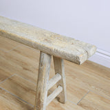 Alic Vintage Elm Wood Bench - Natural 0-VINTAGE-bench Hauer Market
