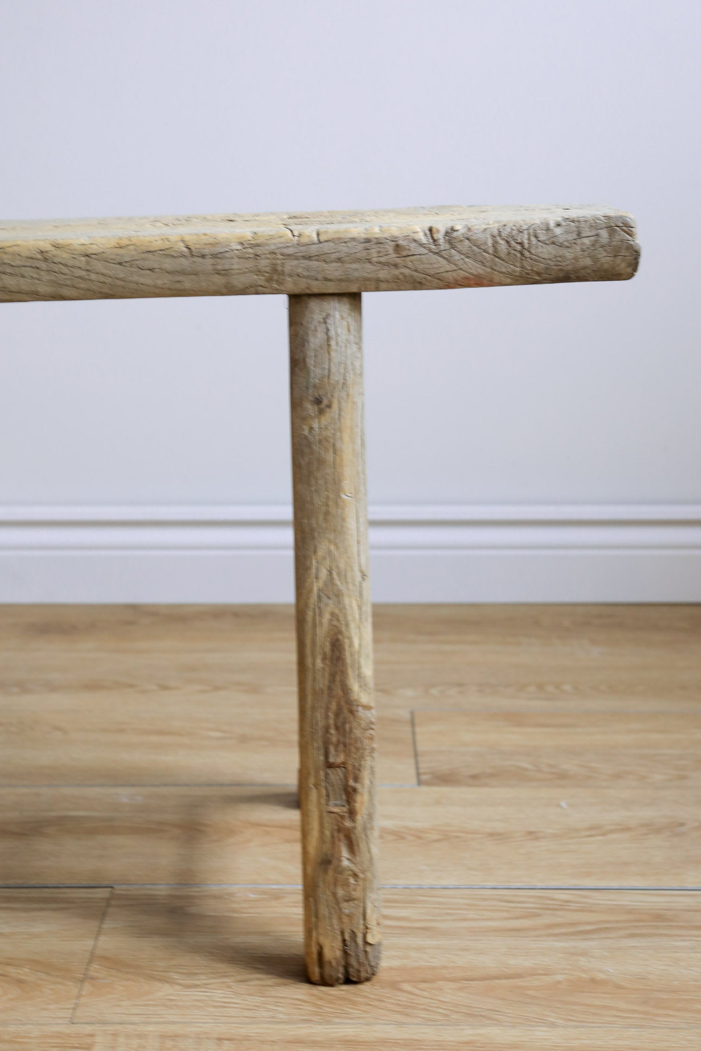 Alic Vintage Elm Wood Bench - Natural 0-VINTAGE-bench Hauer Market