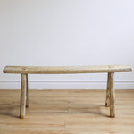 Alic Vintage Elm Wood Bench - Natural 0-VINTAGE-bench Hauer Market