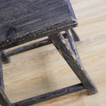 Daisy Reclaimed Elm Wood Accent Table/Stool 0-VINTAGE - stool Hauer Market Black