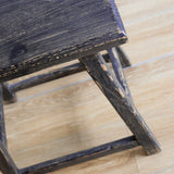 Daisy Reclaimed Elm Wood Accent Table/Stool 0-VINTAGE - stool Hauer Market Black