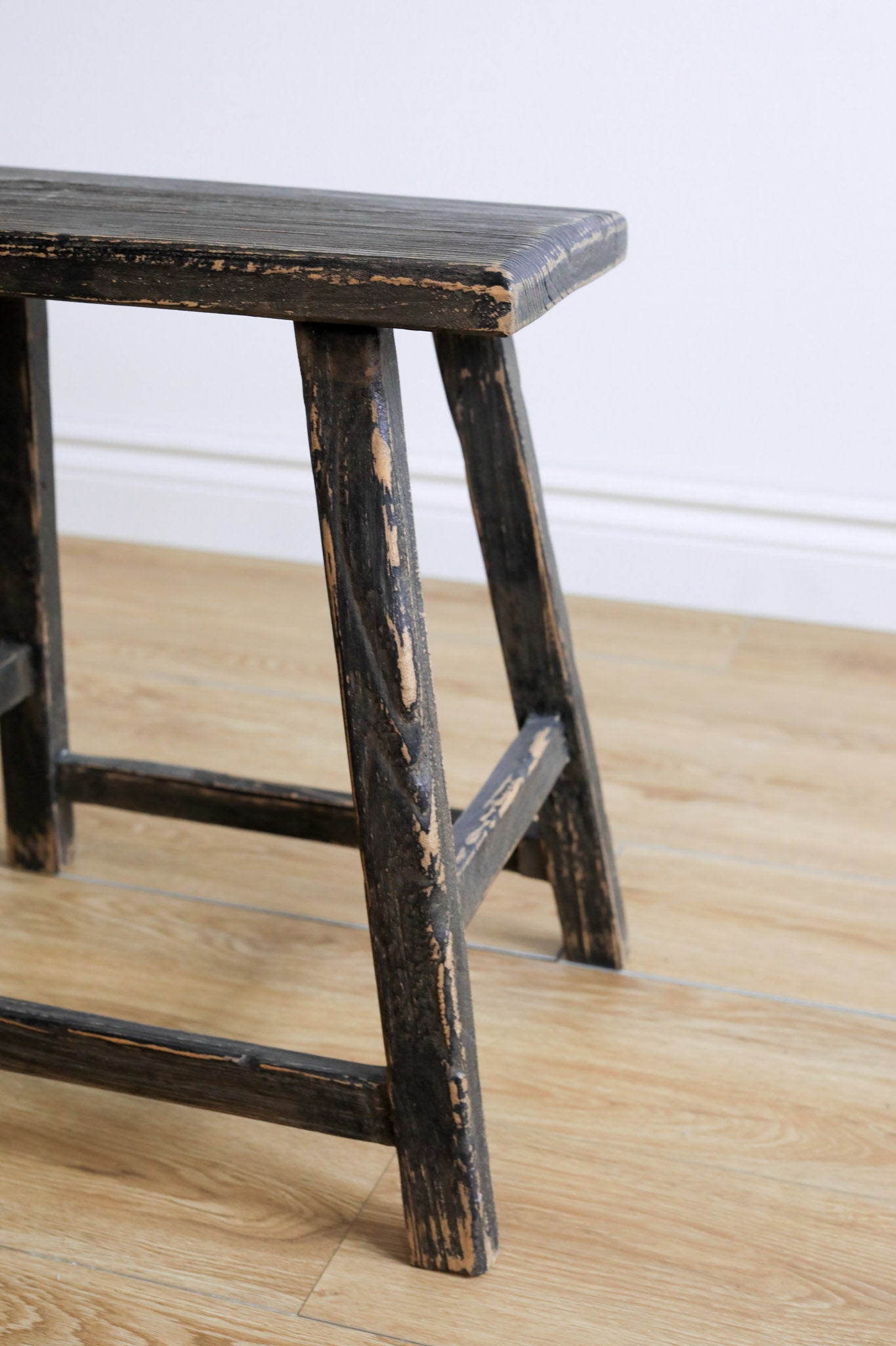 Daisy Reclaimed Elm Wood Accent Table/Stool 0-VINTAGE - stool Hauer Market