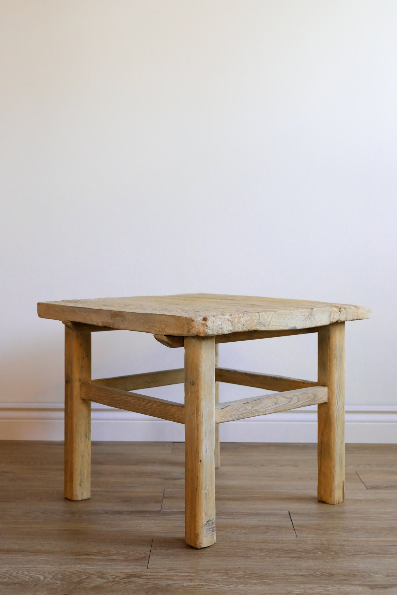 Drew Reclaimed Wood Side Table 5-VINTAGE-end table Hauer Market