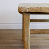 Drew Reclaimed Wood Side Table 5-VINTAGE-end table Hauer Market