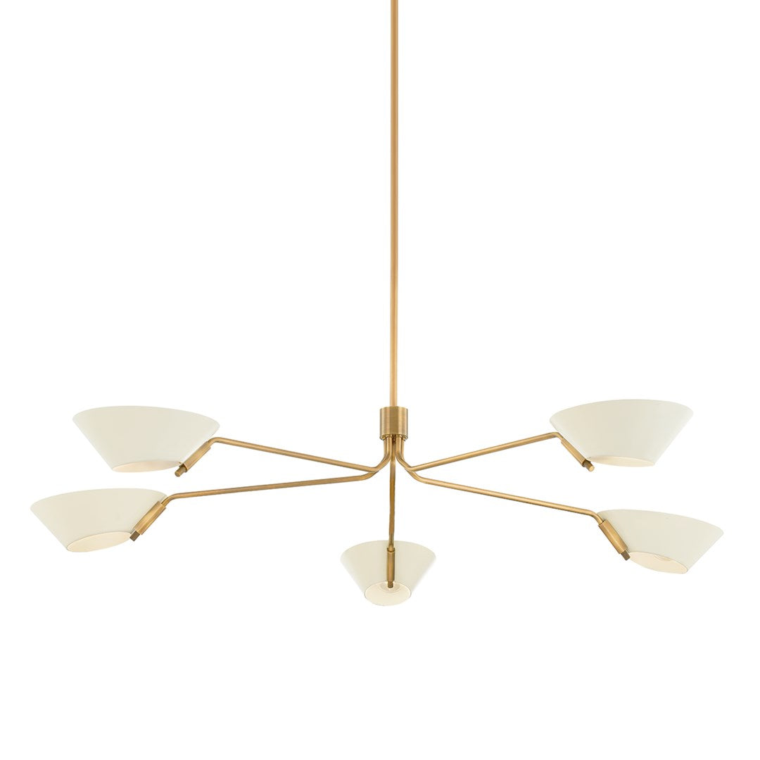 Sacramento Chandelier - Soft Sand LIGHTING - chandelier Hudson Valley Lighting 5-light
