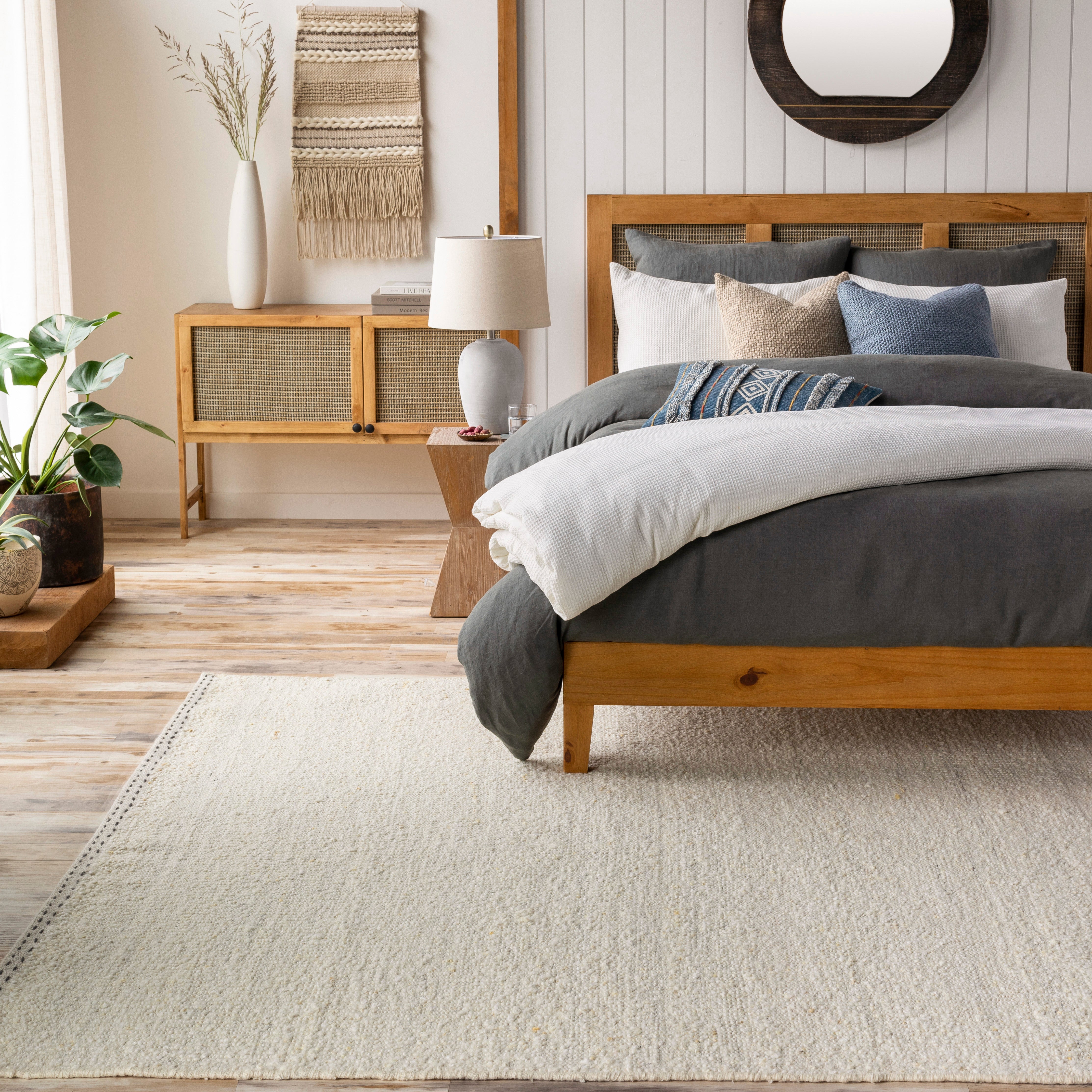Sandie Ivory Rug 0-RUGS - wool Surya