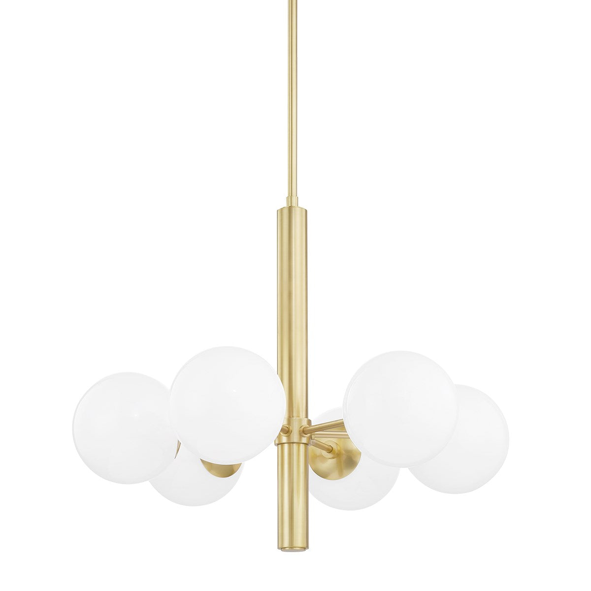 Stella Chandelier LIGHTING - chandelier Hudson Valley Lighting Aged Brass 28"W