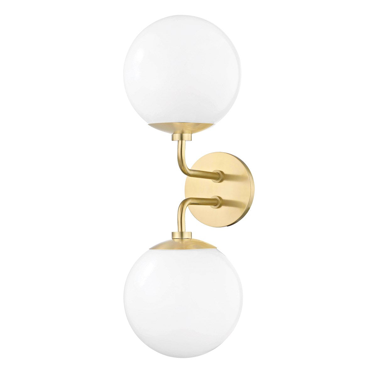 FLOOR MODEL - Stella Double Wall Sconce - Aged Brass LIGHTING - floor model Hudson Valley Lighting