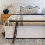 Alic Vintage Black Elm Wood Bench - Rug & Weave