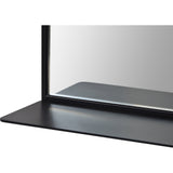 Westley Black Wall Mirror with Shelf - Rug & Weave